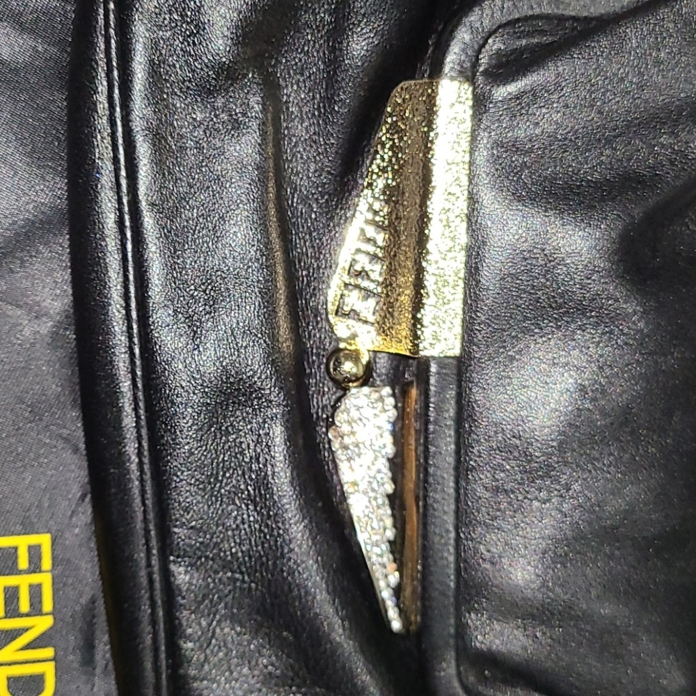 VINTAGE FENDI CLUTH Jeweled Clasp - Picture 2 of 5